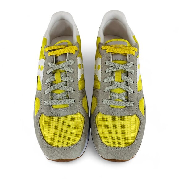 Saucony Shadow Original Men's Shoes Yellow Grey Athletic Sneakers S2108-882 - Picture 4 of 10